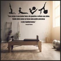 Adesivo De Parede Decorativo Frase Para Pilates 58x1.20m Adesivo De Parede Decorativo Frase Para Pilates 58x1.20m