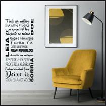 Adesivo De Parede Decorativo Frase Tente Ser Melhor 0,58x1,30M Adesivo De Parede Decorativo Frase Tente Ser Melhor 0,58x1,30M