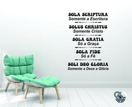 Adesivo de Parede Decorativo Frases Sola Scriptura