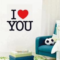 Adesivo de Parede Decorativo I Love You Coração