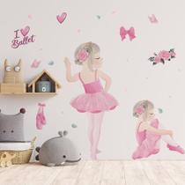 Adesivo De Parede Decorativo Infantil Bailarina Love Ballet Adesivo De Parede Decorativo Infantil Bailarina Love Ballet