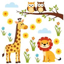 Adesivo de Parede Decorativo Infantil Safari Floral Flores