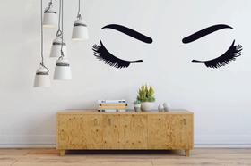 Adesivo de Parede Decorativo Manicure Sobrancelha Cilios 103 Adesivo de Parede Decorativo Manicure Sobrancelha Cilios 103