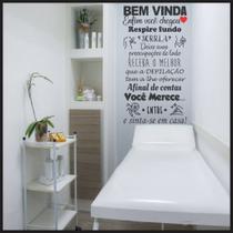 Adesivo De Parede Decorativo Motivacional Frase Bem Vindo Depilação