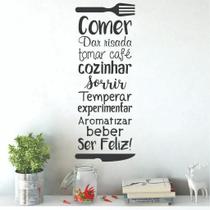 Adesivo De Parede Decorativo Motivacional Frase Talheres Cozinha Adesivo De Parede Decorativo Motivacional Frase Talheres Cozinha