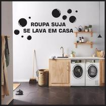 Adesivo De Parede Decorativo Roupa Suja Se Lava Em Casa