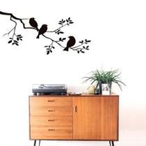 Adesivo De Parede Decorativo Sala Galho Com Pássaros Adesivo De Parede Decorativo Sala Galho Com Pássaros