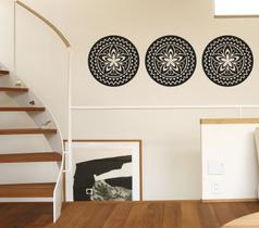 Adesivo De Parede Decorativos De 3 Mandala para sua sala Adesivo De Parede Decorativos De 3 Mandala para sua sala