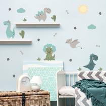 Adesivo de Parede Dinossauros Jurassic Baby Cobre 1m²