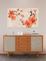 Adesivo de parede, envelopamento de móveis e objetos, efeito 3D, LÍRIO SALMÃO