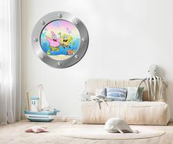 Adesivo de Parede Escotilha Bob Esponja Mod 03