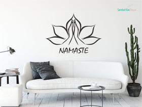 Adesivo de parede espaço meditação namaste yoga