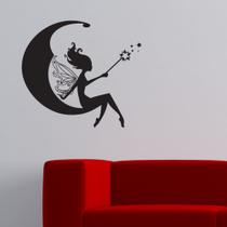 Adesivo de Parede - Fada, Lua e Estrelas - 022inm