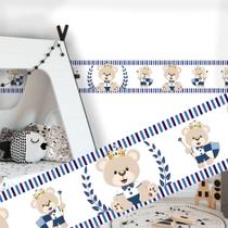 Adesivo de Parede Faixa Border Decoração Urso Príncipe