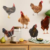 Adesivo de parede Farmyard Chicken para sala de estar e quarto Adesivo de parede Farmyard Chicken para sala de estar e quarto