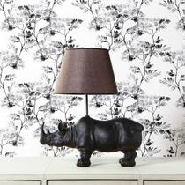 Adesivo de Parede Floral Folhagem e Galhos Preto e Branco 310x58cm