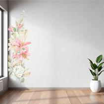 Adesivo de Parede Floral Vertical Jaqrdim Florais Arranjo