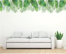 Adesivo de Parede Folhagens Boho Jardim Rodateto