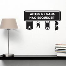 Adesivo de Parede Frase Antes de Sair
