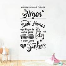 Adesivo de Parede Frase Cozinheiros Café e Xicara