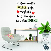 Adesivo de parede Frase E que nossa vida seja repleta...