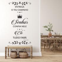 Adesivo De Parede Frase Entrega Seu Caminho ao Senhor Salmos Adesivo De Parede Frase Entrega Seu Caminho ao Senhor Salmos