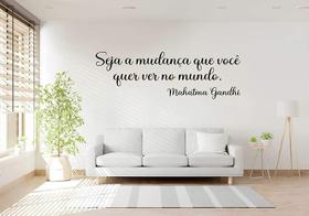 Adesivo De Parede Frase Mahatma Gandhi