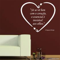 Adesivo de Parede Frase - O Essencial é Invisível aos Olhos - 017frp Adesivo de Parede Frase - O Essencial é Invisível aos Olhos - 017frp