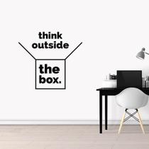 Adesivo de Parede Frase Think Outside the Box