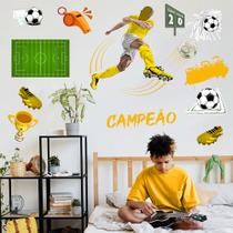 Adesivo de Parede Futebol Decorativo para Quarto e Sala