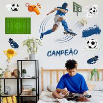 Adesivo de Parede Futebol Decorativo para Quarto e Sala - Arte na Arte