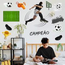 Adesivo de Parede Futebol Decorativo para Quarto e Sala