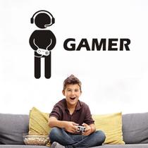 Adesivo de parede Gamer, decoração autoadesiva para salas de jogos