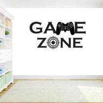 Adesivo de Parede Gamer - Game Zone - Preto