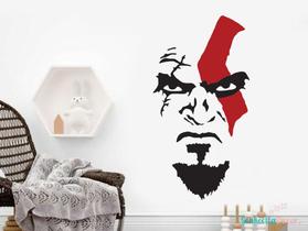 adesivo de parede games jogos filmes god of war kratos