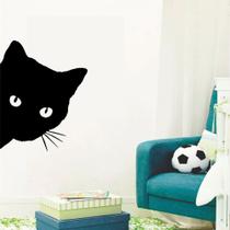Adesivo de Parede Gato Bichano Gatinho Preto Pet Shop