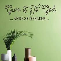 Adesivo de parede Give it to God Inspirational Quote 56x17cm