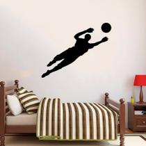 Adesivo de Parede Goleiro Futebol Preto Quarto Menino Adolescente Adesivo de Parede Goleiro Futebol Preto Quarto Menino Adolescente