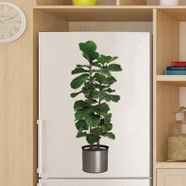 Adesivo de parede Green Plant Potted Fiddle Leaf 30x70cm PVC