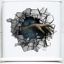 Adesivo de parede Halloween Hand Breaking Through 45x50cm Adesivo de parede Halloween Hand Breaking Through 45x50cm
