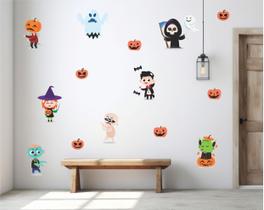 Adesivo de Parede Halloween Monstros Dia das Bruxas