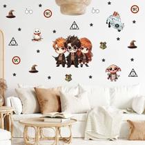 Adesivo de Parede Harry Potter Bruxos Relíquias da Morte Filme Saga Série Adesivo de Parede Harry Potter Bruxos Relíquias da Morte Filme Saga Série