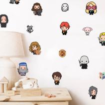 adesivo de parede harry potter miniaturas cute baby saga series filmes magia