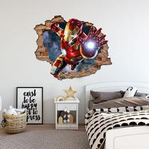 Adesivo de Parede Homem de Ferro Buraco na parede Vingadores