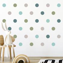 Adesivo de Parede Infantil 126 Bolinhas Tons de Verde e Cinza Quarto Sala Menina Menino Decoração Bebê 061adn Adesivo de Parede Infantil 126 Bolinhas Tons de Verde e Cinza Quarto Sala Menina Menino Decoração Bebê 061adn