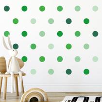 Adesivo de Parede Infantil 126 Bolinhas Tons de Verde Quarto Sala Menina Menino Decoração Bebê 109adn Adesivo de Parede Infantil 126 Bolinhas Tons de Verde Quarto Sala Menina Menino Decoração Bebê 109adn