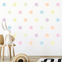 Adesivo de Parede Infantil 126 Bolinhas Tons Pastel Quarto Sala Menina Menino Decoração Bebê 001adn Adesivo de Parede Infantil 126 Bolinhas Tons Pastel Quarto Sala Menina Menino Decoração Bebê 001adn