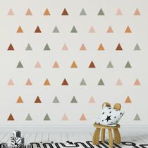 Adesivo de Parede Infantil 135 Triângulos Boho Chic Quarto 678adn Adesivo de Parede Infantil 135 Triângulos Boho Chic Quarto 678adn