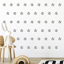 Adesivo de Parede Infantil 144 Bolas de Futebol com 4cm Quarto Sala Menina Menino Decoração Bebê 141adn Adesivo de Parede Infantil 144 Bolas de Futebol com 4cm Quarto Sala Menina Menino Decoração Bebê 141adn