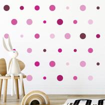 Adesivo de Parede Infantil 229 Bolinhas Tons de Rosa Quarto Sala Menina Menino Decoração Bebê 119adn Adesivo de Parede Infantil 229 Bolinhas Tons de Rosa Quarto Sala Menina Menino Decoração Bebê 119adn